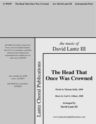 The Head That Once Was Crowned (arr. David Lantz III)