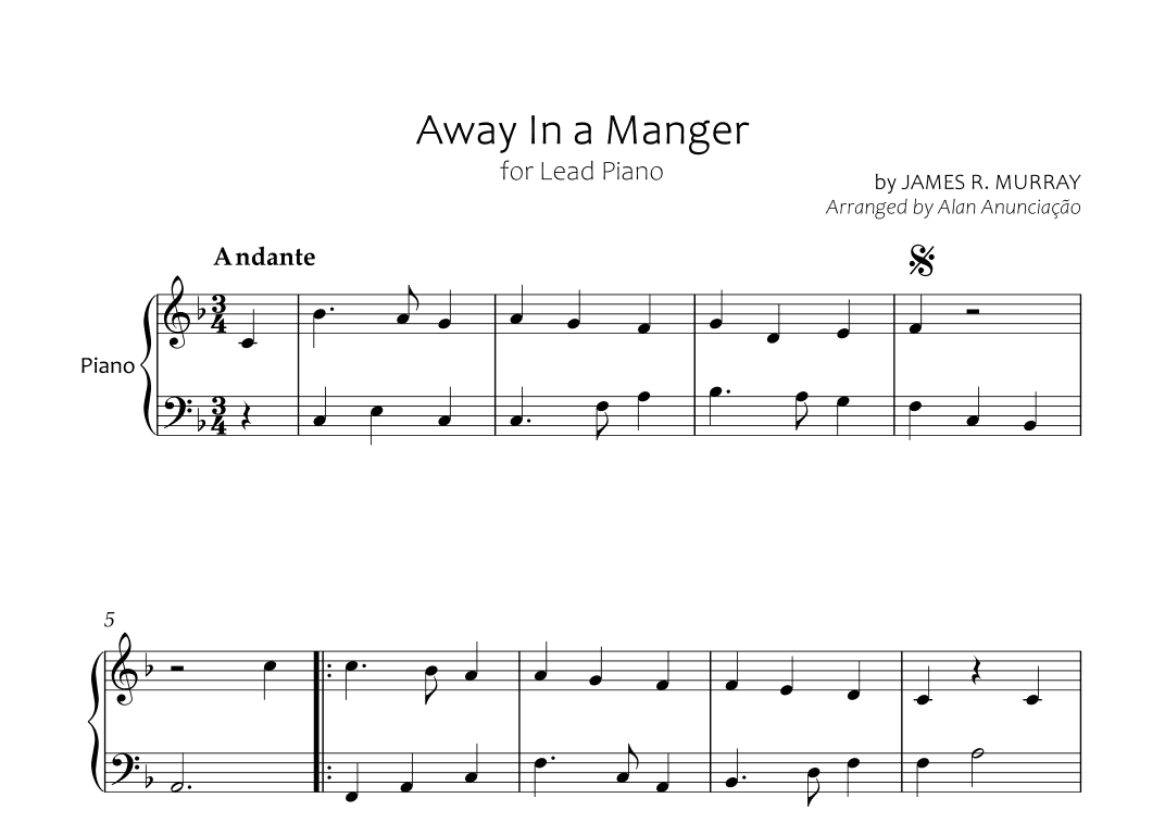 Away In A Manger (arr. Alan Anunciação)