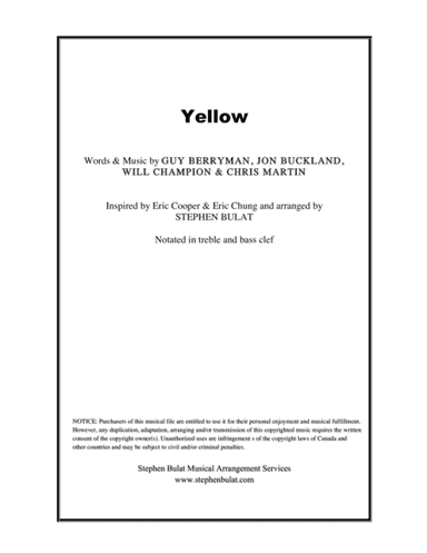 Yellow (arr. Stephen Bulat)