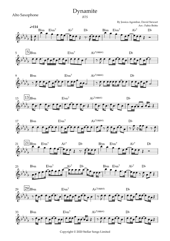 Dynamite (arr. Fabio Britto)