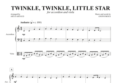 Twinkle Twinkle Little Star (arr. Art.o Artaud)