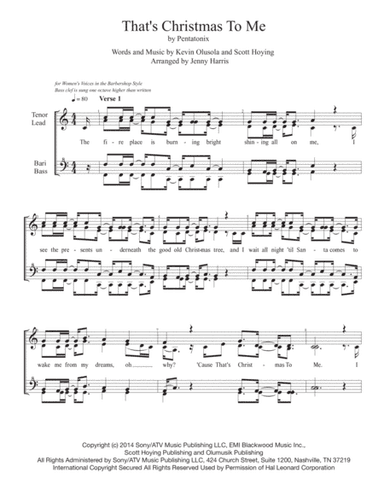 That's Christmas to Me (arr. Jenny Harris)