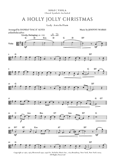 A Holly Jolly Christmas (arr. Danilo "Daca" Alves)