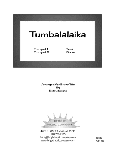 Tumbalalaika (2 Bb trumpets + tuba) (arr. Betsy Bright)