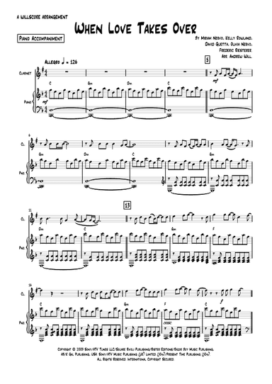 When Love Takes Over (arr. Andrew Will)