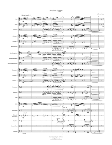 Ancient Egypt - for concert band