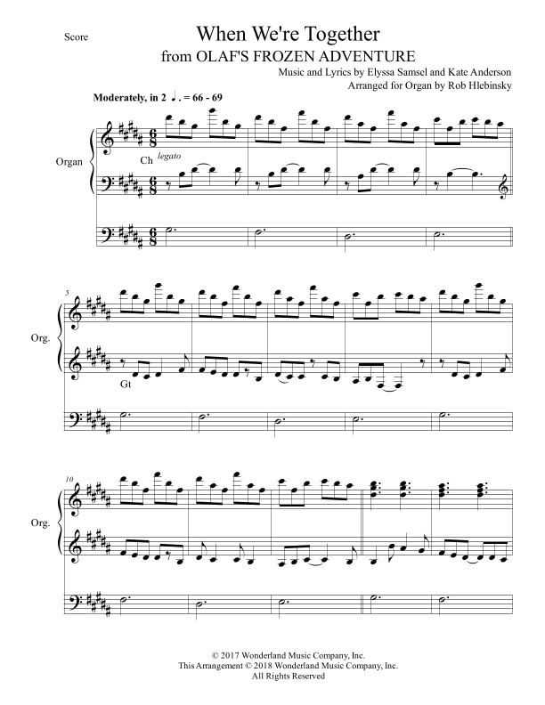 When We're Together (arr. Rob Hlebinsky)