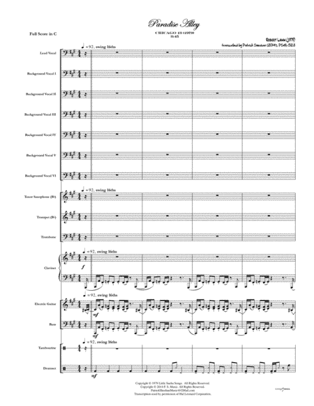 Paradise Alley (arr. Patrick Sheehan)