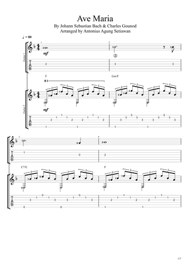 Ave Maria (Johann Sebastian Bach & Charles Gounod) (arr. Antonius Agung Setiawan)
