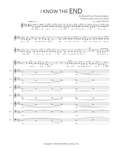I Know The End (arr. Logan Widmor)