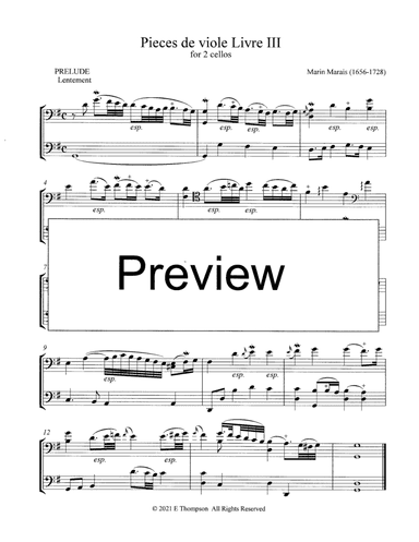 Prelude and Caprice for 2 Cellos (arr. Elizabeth Thompson)