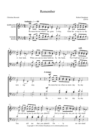 Remember (poem by Christina Rossetti)