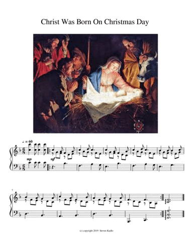 Christ Was Born On Christmas Day (arr. S. M. Kudlo)