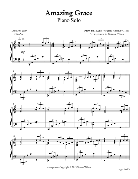 Amazing Grace (arr. Sharon Wilson)