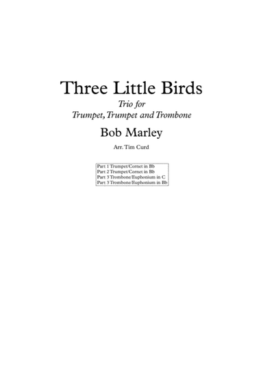 Three Little Birds (arr. Tim Curd.)