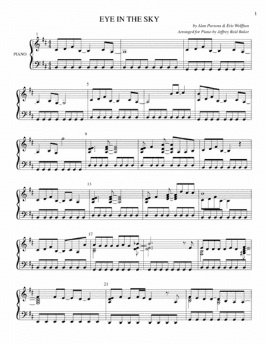 Eye In The Sky (arr. Jeffrey Reid Baker)