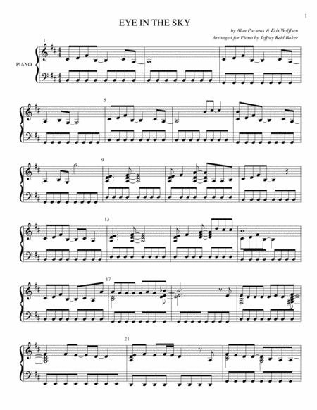 Eye In The Sky (arr. Jeffrey Reid Baker)