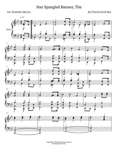 Star Spangled Banner, The (arr. Dominic Meccia)