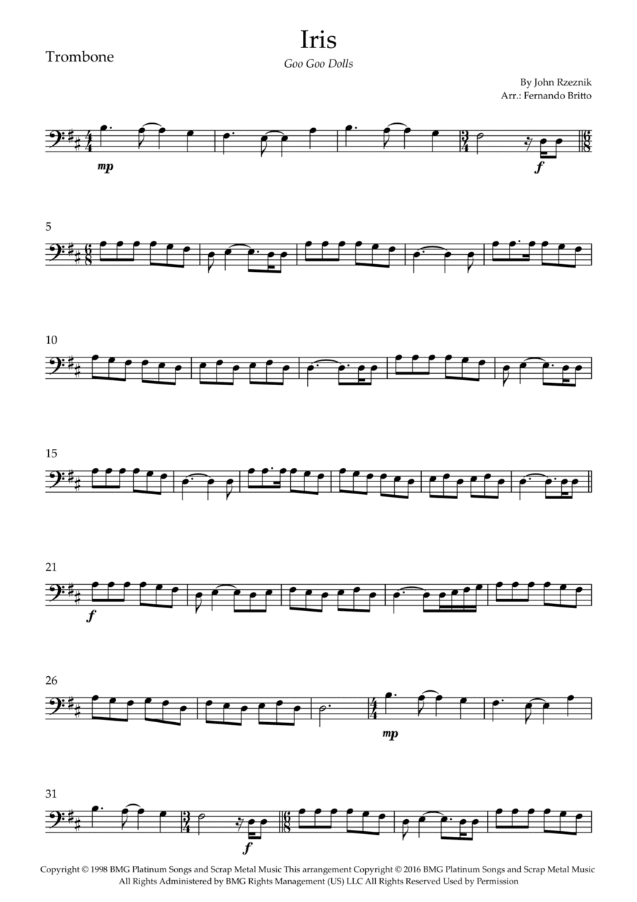 Iris (arr. Fernando Britto)
