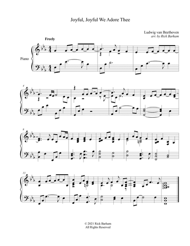 Joyful, Joyful We Adore Thee (arr. Rick Barham)