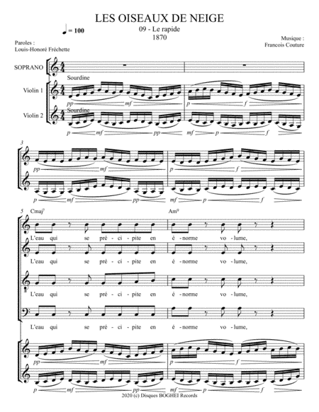 LES OISEAUX DE NEIGE - Le rapide (arr. Disques BOGHEI Records)