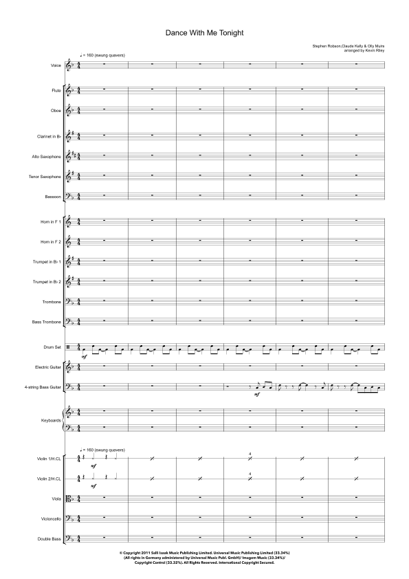 Dance With Me Tonight (arr. Kevin Riley)