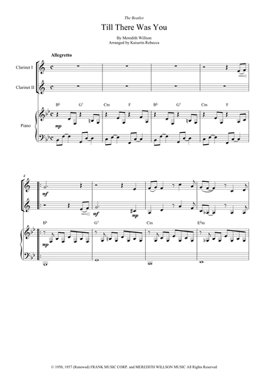 Till There Was You (arr. Kaiserin Rebecca)