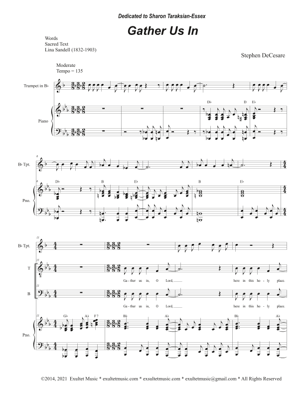 Gather Us In (Duet for Tenor and Bass solo)