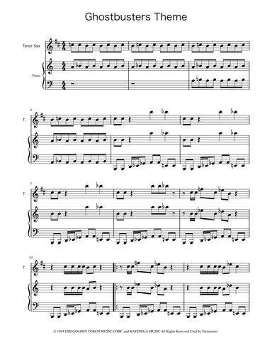 Ghostbusters (arr. Ygor Nunes)