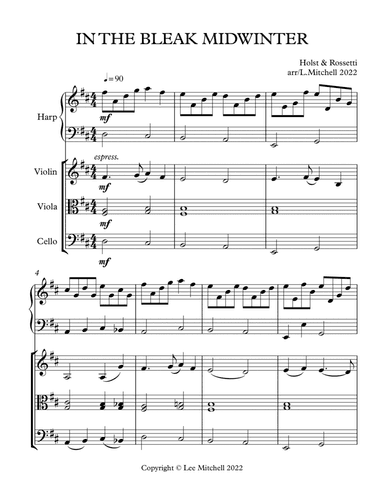 In the bleak midwinter (arr. Lee Mitchell)