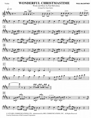 Wonderful Christmastime (arr. Jorge Juárez)