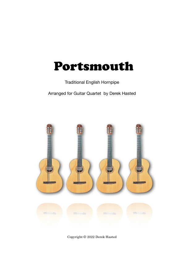 Portsmouth - Hornpipe for 4 guitars/large ensemble (arr. Derek Hasted)
