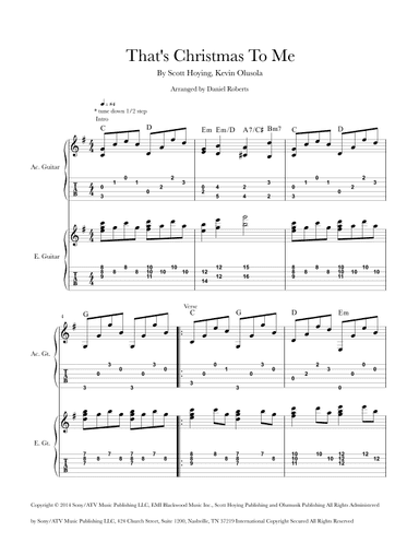 That's Christmas To Me (arr. Daniel Roberts)