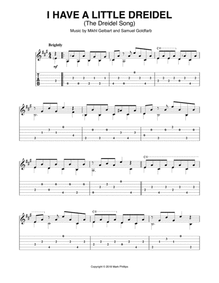 I Have a Little Dreidel (The Dreidel Song) (arr. Mark Phillips)