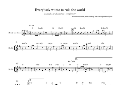 Everybody Wants To Rule The World (arr. Tonzera)