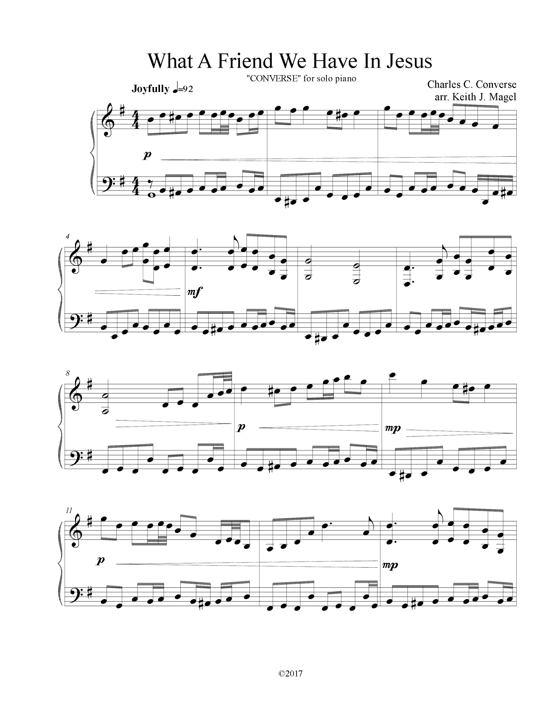 What A Friend We Have In Jesus II (arr. Keith James)