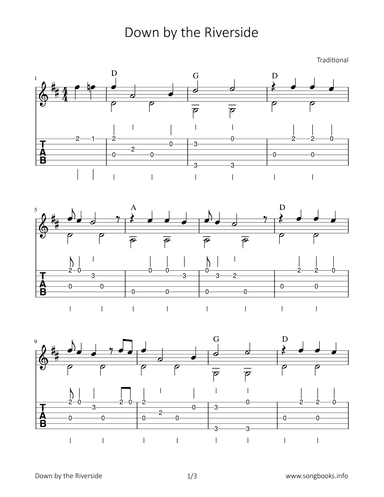 Down by the Riverside (arr. Bettina Schipp)