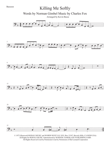 Killing Me Softly With His Song (arr. Kevin Busse)