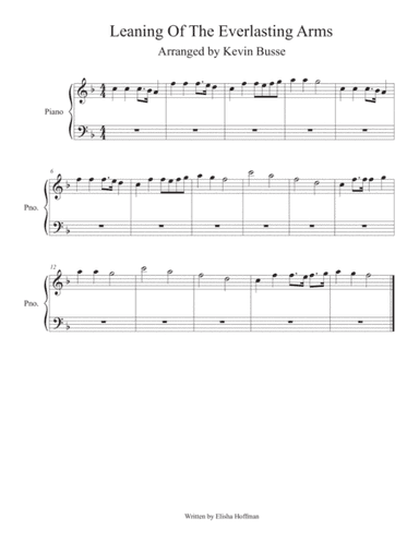 Leaning Of The Everlasting Arms - Piano (arr. Kevin Busse)