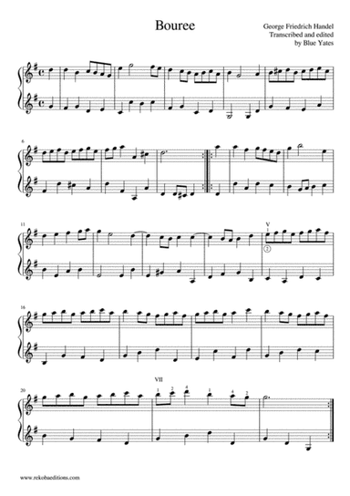 Bouree (George Friedrich Handel) (arr. Blue Yates)