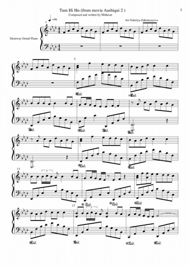 Tum Hi Ho (arr. Valeriya Zahonyayeva)