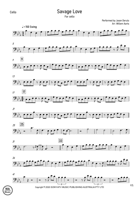 Savage Love (arr. Willem Aarts)