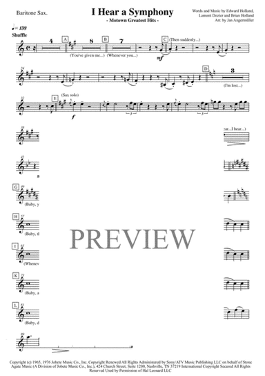 I Hear A Symphony (arr. Jan Angermüller)