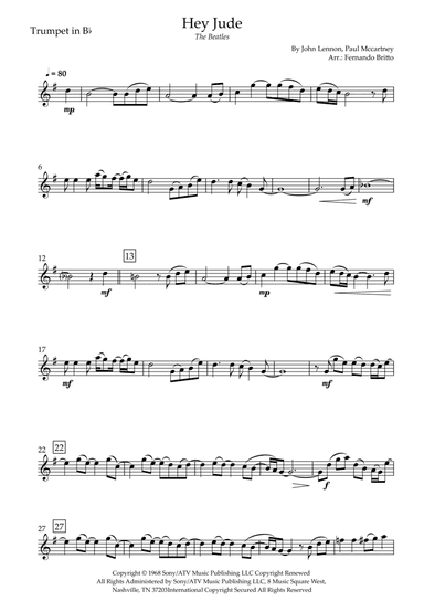 Hey Jude (arr. Fernando Britto)