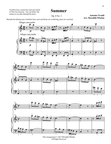 Classical Duets for Flute & Piano:  Summer from Vivaldi's Four Seasons (arr. Meredith Whelan)