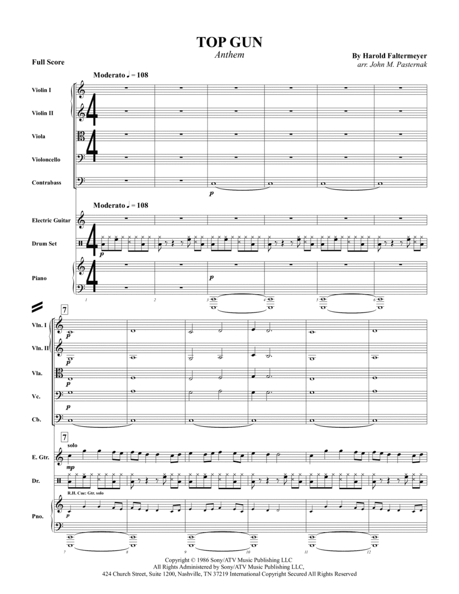 Top Gun Anthem (arr. John M. Pasternak)