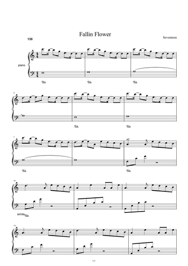 Maiochiruhanabira(fallin Flower) (arr. Seventeen)