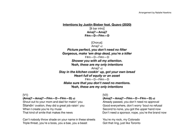 Intentions (arr. Natalie Hawkins)