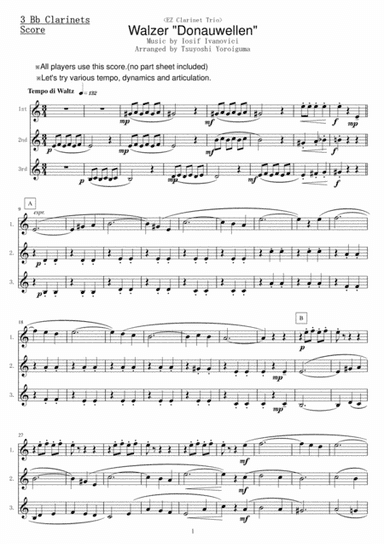 Walzer "Donauwellen" (arr. Tsuyoshi Yoroiguma)