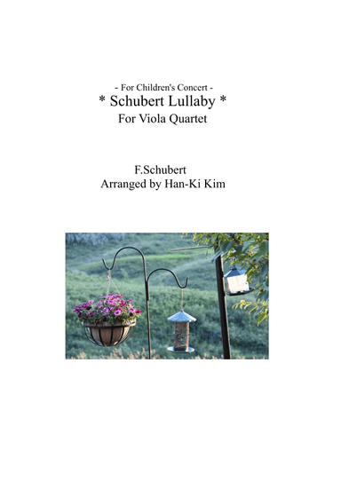 Schubert Lullaby (For Viola Quartet) (arr. Han-Ki Kim)